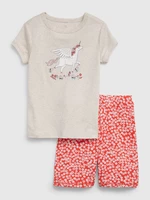 GAP Dětské krátké pyžamo organic - Holky