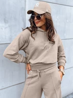 Women's wide trouser set GALAXY GLOW dark beige Dstreet