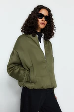 Trendyol Khaki Oversize Bomber Tencel Jacket