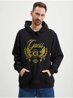 Black Mens Hoodie Guess Roy - Men