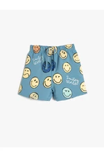 Koton Smileyworld® Shorts Licensed Tie Waist Cotton.