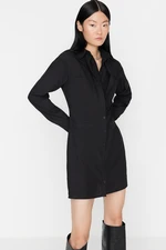 Trendyol Black Woven Shirt Woven Dress