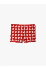 Koton Crochet Shorts with Daisy Pattern