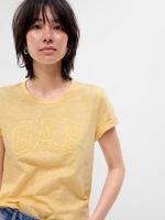Žlté dámske bavlnené tričko s logom GAP