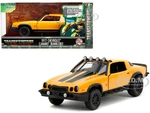1977 Chevrolet Camaro Off-Road Version Yellow Metallic with Black Stripes "Transformers Rise of the Beasts" (2023) Movie "Hollywood Rides" Series 1/3