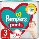Pampers Pants Size 3 jednorázové plenkové kalhotky 6-11 kg 56 ks