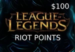 League of Legends 100 USD Prepaid RP Card US
