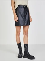 Black Women's Short Leatherette Skirt TALLY WEiJL - Women