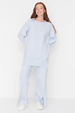 Trendyol Gray Slit Detailed Sweater-Pants Knitwear Set