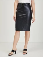 Černá dámská pouzdrová koženková sukně ORSAY - Dámské