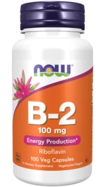 Now Foods Vitamín B-2 100 mg 100 kapsúl