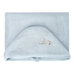 Niebieski bawełniany ręcznik dziecięcy z kapturem 80x135 cm Bebemarin – Foutastic