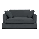 Szara sztruksowa sofa 132 cm Mobby – Scandic