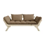 Sofa rozkładana z brązowym pokryciem Karup Design Bebop Natural/Mocca