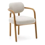 Brązowo-kremowe krzesło Melqui – Kave Home