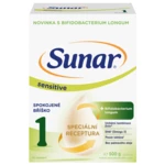Sunar Sensitive 1 počáteční kojenecké mléko, 500 g