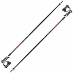 Leki Hot Shot S Eloxal Black/Anodized Grey/Bright Red 115 cm Bâtons de ski