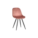 Jasnoróżowe aksamitne krzesła zestaw 2 szt. Capri  – LABEL51