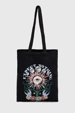 Bavlnená taška Kaotiko čierna farba