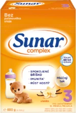 SUNAR Complex 3 batolecí mléko vanilka 600 g