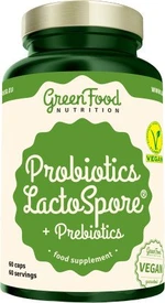 GREENFOOD NUTRITION Probiotika LactoSpore® + Prebiotics 60 kapsúl