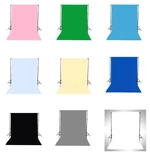 3x5FT Cotton White Green Black Blue Yellow Pink Red Grey Brown Pure Color Photography Backdrop Background Photo Muslin S