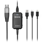 BOYA BY-BCA70 XLR Audio Adapter Mic to Type-c USB-A for Lightning XLR Microphones to PC Mobile Devices for iOS Andorid S