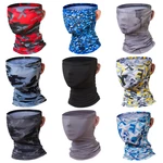 Breathable Ice Silk UV Protection Neck Gaiter Half Face Cover Sunscreen Absorb Sweat Mask Neck Scarf For Running Fishing