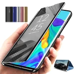 Bakeey Plating Mirror Window Shockproof Flip Full Cover Protective Case for Huawei Mate 30
