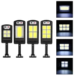 500W 48/120/128COB Solar LED Street Light PIR Motion Sensor Smart Remote Control Waterproof Outdoor Security Lighting Wa
