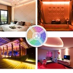 2M 3M 5M 10M Non-waterproof SMD2835 RGB LED Strip Light + 24Keys Remote Control Outdoor Indoor KTV Hotel DC12V