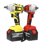 288VF Brushless Cordless Electric Wrench 520N.m 0-3000RPM Power Tool W/ 1pc Battery