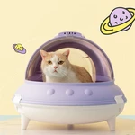 Cat UFO Litter Sand Box Bedpan for Pet Supplies Bed Portable Carrier Cleaning Puppy Toilet Tray Basin