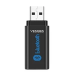 Veggieg USB Car bluetooth5.0 Adapter Audio Receiver Transmitter Wireless bluetooth Dongles 3.5mm Aux Jack Hands-Free UB-
