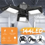 E27 60W LED Garage Lamp Light Bulb Deformable Panels Ceiling High Bay Lighting for Indoor Parking AC85-265V