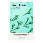 Missha Airy Fit Tea Tree plátenná maska s čistiacim a osviežujúcim účinkom pre citlivú pleť 19 g