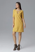Figl Woman's Dress M634 Mustard