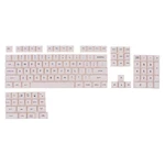 124 Keys Milk PBT Keycap Set Sublimation XDA Profile English/Japanese Custom Keycaps for Mechanical Keyboard