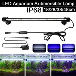 Submersible LED Aquarium Light,Tank Light with Timer Dimming Function,3 Light Modes Dimmable Blue&White&White-Blue EU Pl