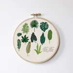 Nástenná dekorácia Surdic Stitch Hoop Leafes Index, ⌀ 27 cm