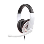 Headset Gembird MHS-001 Gaming (MHS-001-GW) biely herné slúchadlá • frekvencia 20 Hz až 20 kHz • citlivosť 105 dB • impedancia 32 Ohm • 3,5 mm jack • 