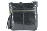 Dámská kožená kabelka crossbody Arteddy - černá