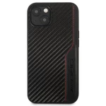 Kryt na mobil AMG Carbon Effect na Apple iPhone 13 čierny zadný kryt • na iPhone 13 • vyrobený z karbónového vlákna, pravej kože a PU materiálu • do k