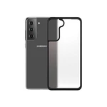 Kryt na mobil PanzerGlass ClearCase Antibacterial na Samsung Galaxy S21 (0261) čierny/priehľadný zadný kryt na telefón • pre Samsung Galaxy S21 • anti