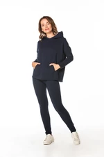 Tessita Woman's Sweatshirt T371 4 Navy Blue