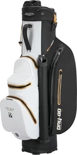 Bennington QO 9+ Waterproof Black/White/Gold Borsa da golf Cart Bag