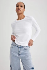 DEFACTO Regular Fit Crew Neck Long Sleeve T-Shirt
