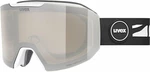 UVEX Evidnt Attract White Mat Mirror Sapphire/Contrastview Yellow Lasergold Lite Okulary narciarskie