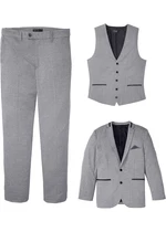 3-dielny oblek: sako, nohavice, vesta z recyklovateľného polyesteru