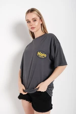 Know Hope Logo Printed Smoked T-Shirt